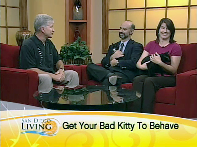 July 18, 2008 - Dr. Larry discusses with San Diego Living host Joe Bauer how cats make good pets