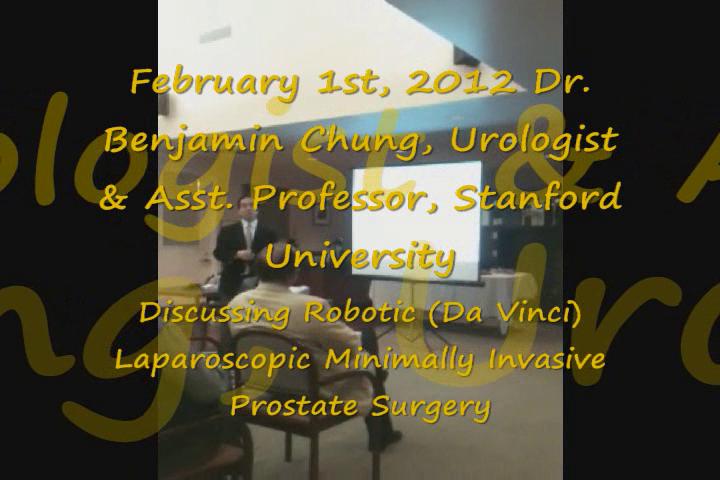 February 1, 2012 - 'Robotic Laparoscopic Prostatectomy ('Da Vinci') Procedure for Men with Prostate Cancer