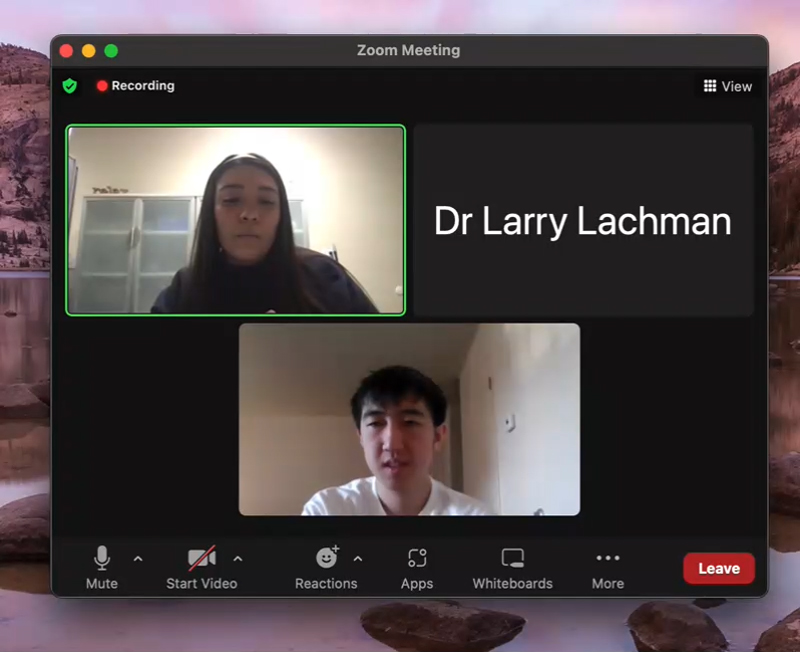 November 13th, 2023 - Licensed Clinical Psychologist and Psychology Instructor Dr. Larry Lachman is interviewed by a former student and their interview partner