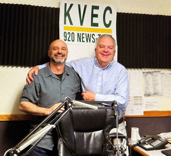 Dr. Larry with Dave Congalton of KVEC radio