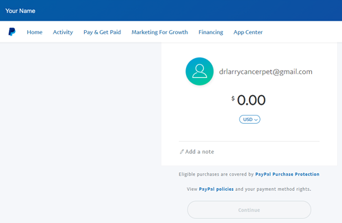Your PayPal account